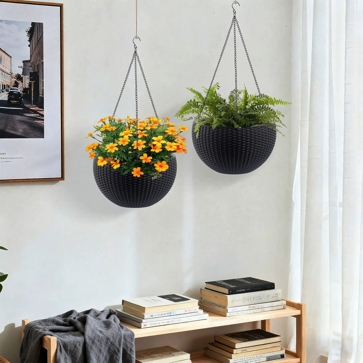 Hanging Planter | Self Watering | Breathable Design | Large Capacity