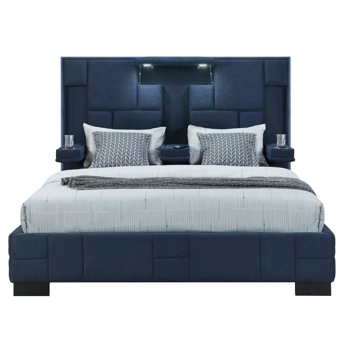 Yaris Bed | Fold-Down Armrests | Wireless Charging Station | Contemporary Style