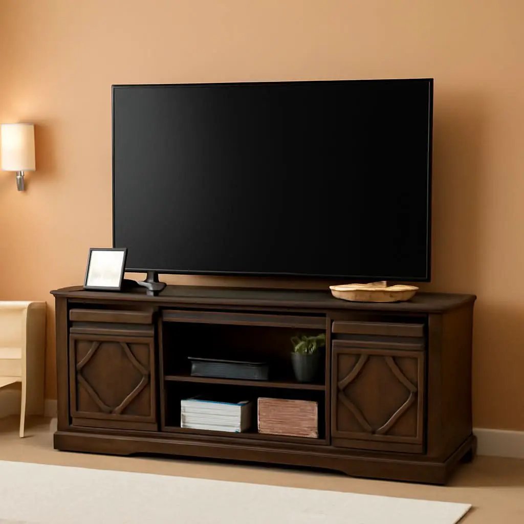 Rustic Sliding Barn Door TV Stand For 65 Inch TVs Console from PriceLows™