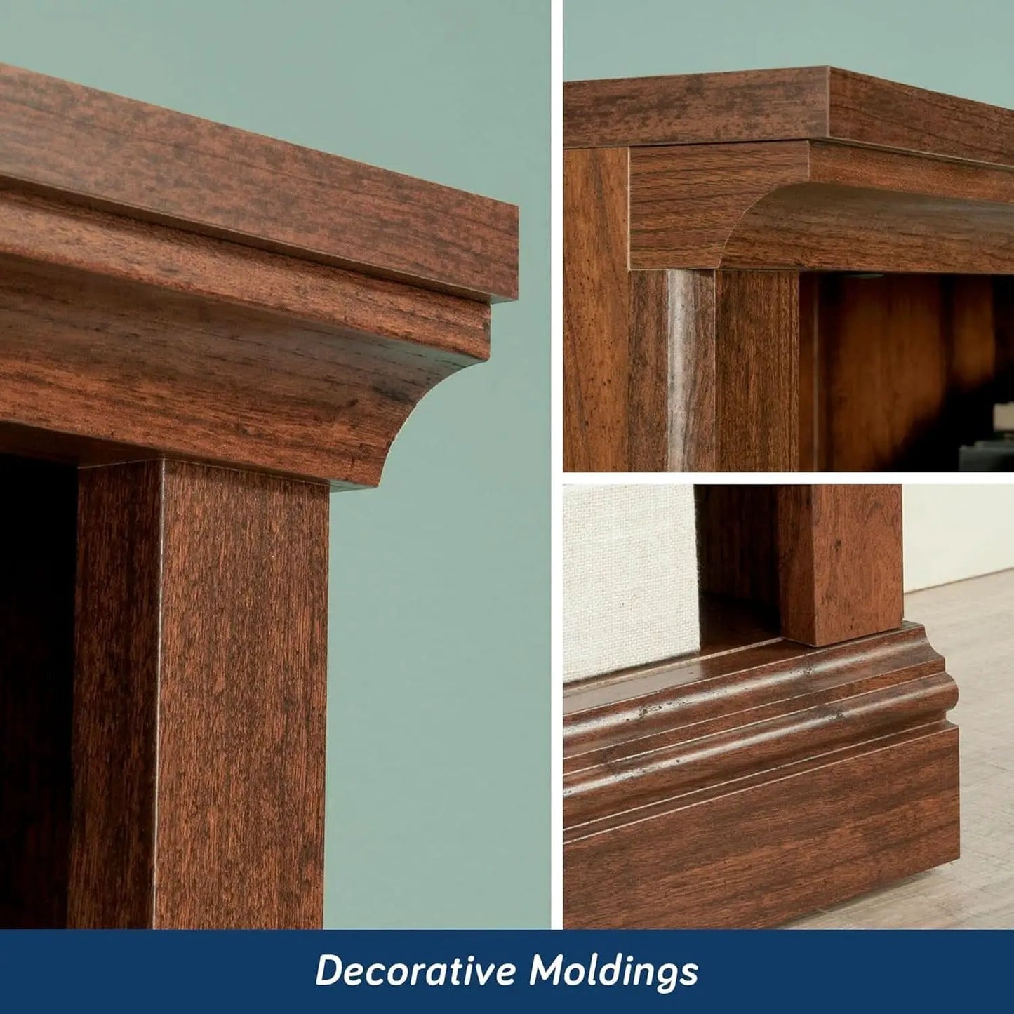 Washington Cherry 5 Shelf Bookcase With Adjustable Shelves from PriceLows™