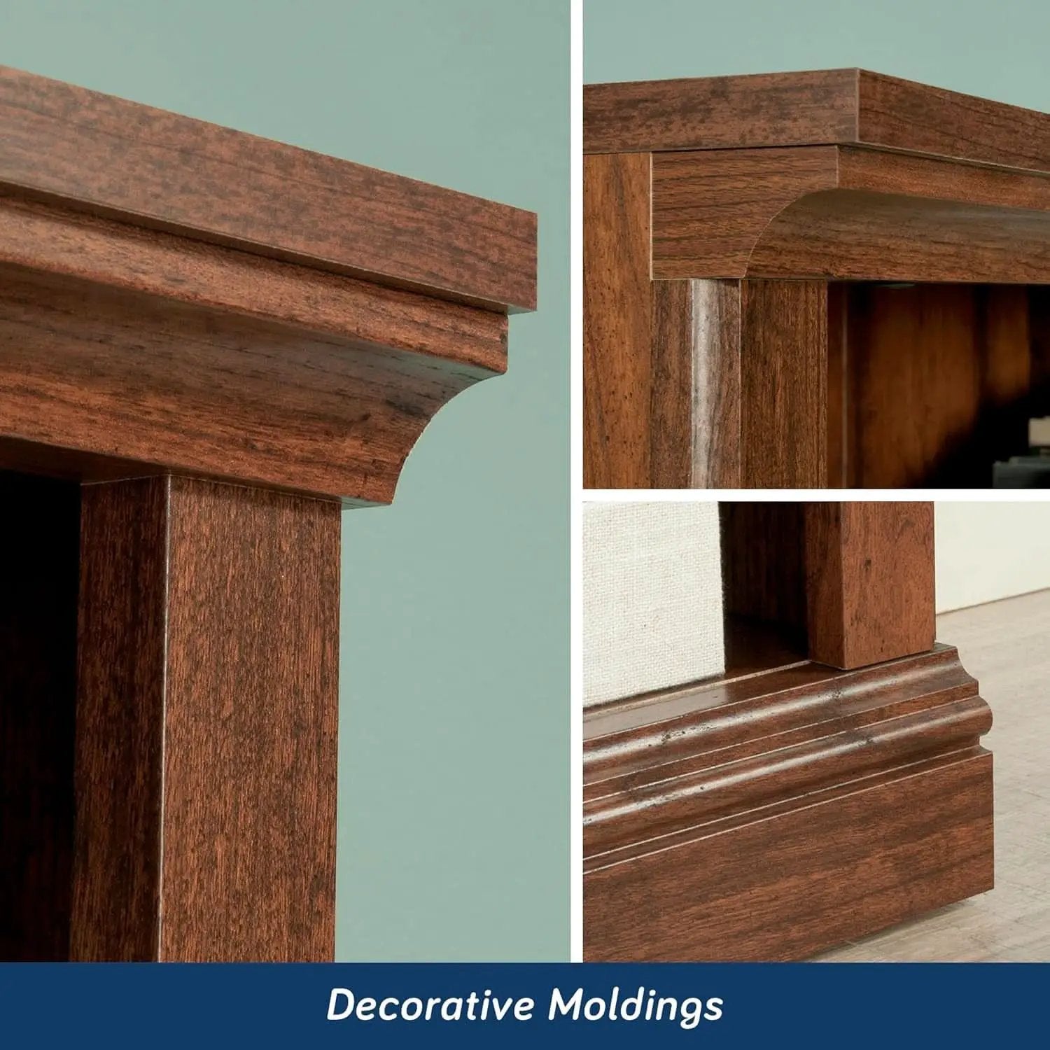 Washington Cherry 5 Shelf Bookcase With Adjustable Shelves from PriceLows™