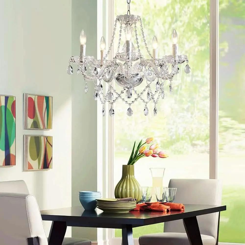 Saint Mossi 5 Light K9 Crystal Chandelier Ceiling Light from PriceLows™
