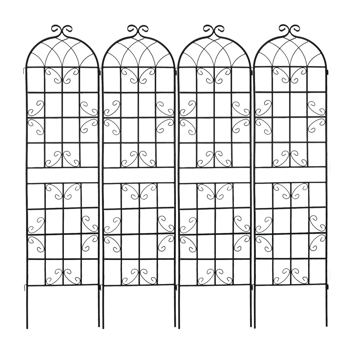 Metal Garden Trellis | Rustproof | 80 Inch Width | Single Or Double Use