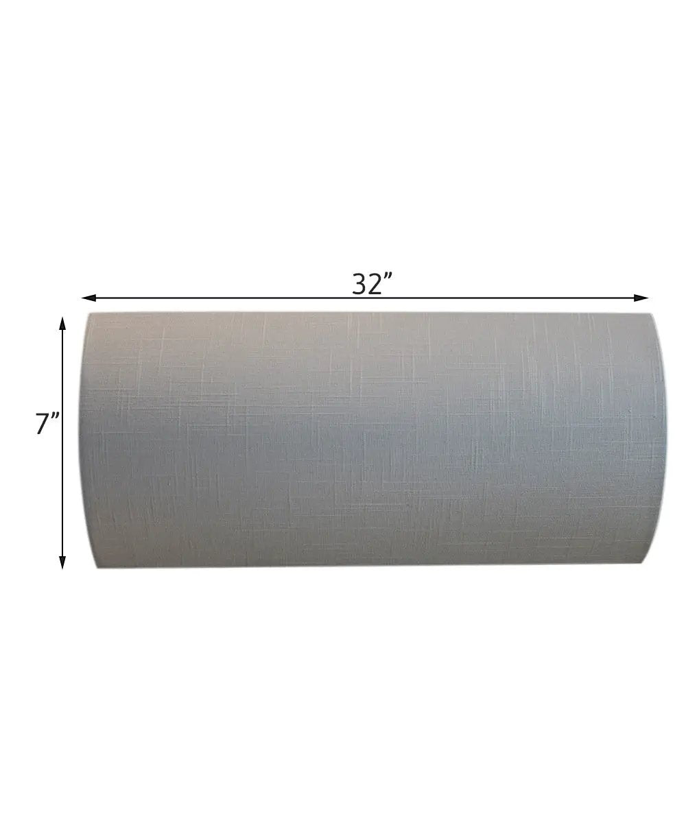 Moderne Vanity Light Cover | 32 Inch | White | Textured Fabric | Hollywood