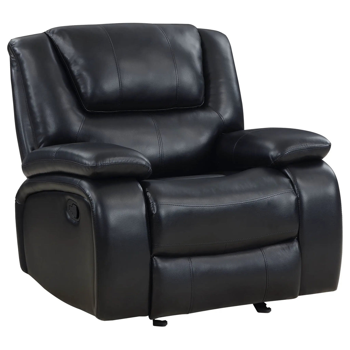 Elodie Glider Recliner Chair | Manual Reclining And Gliding | Tailored Channeling | Pillow Armrests
