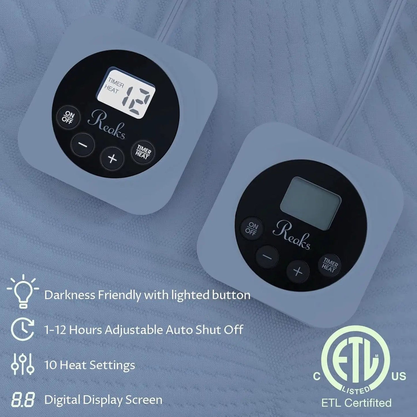 Queen Size Heated Mattress Pad with 10 Heat Settings from PriceLows™