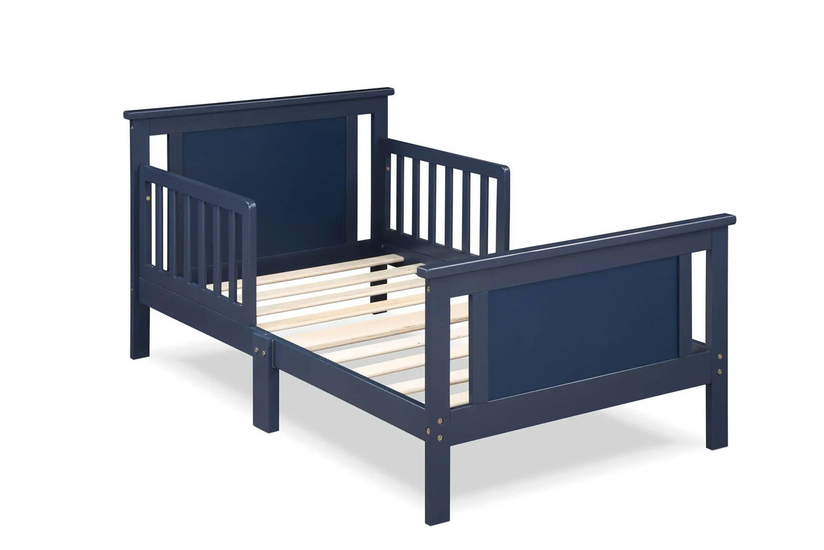 Connelly Reversible Panel Toddler Bed | Low Profile | Twin Bed Style | 53.75 Inch Length