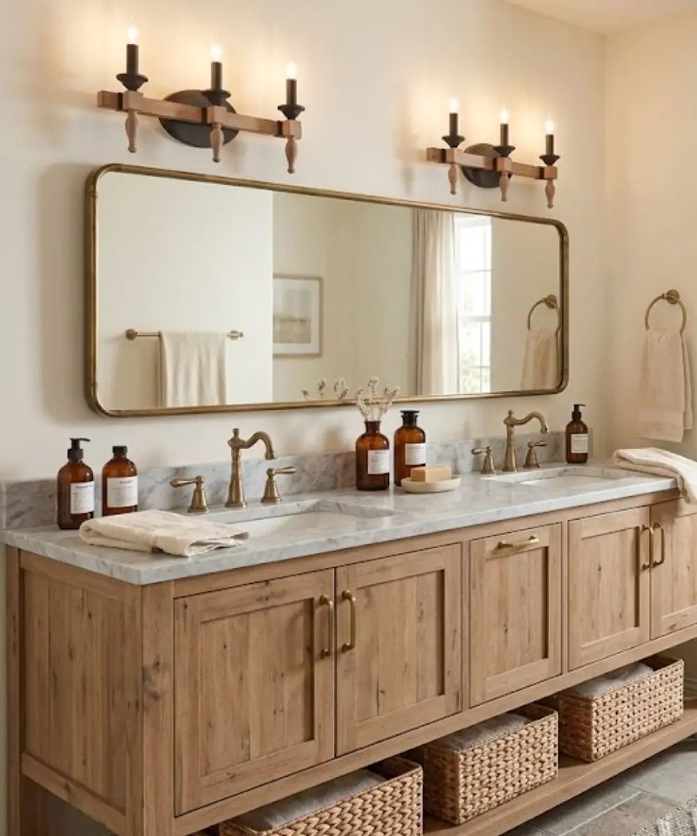 Vanity Light | 3 Light | 21 Inch Wide | Aged Bronze Finish
