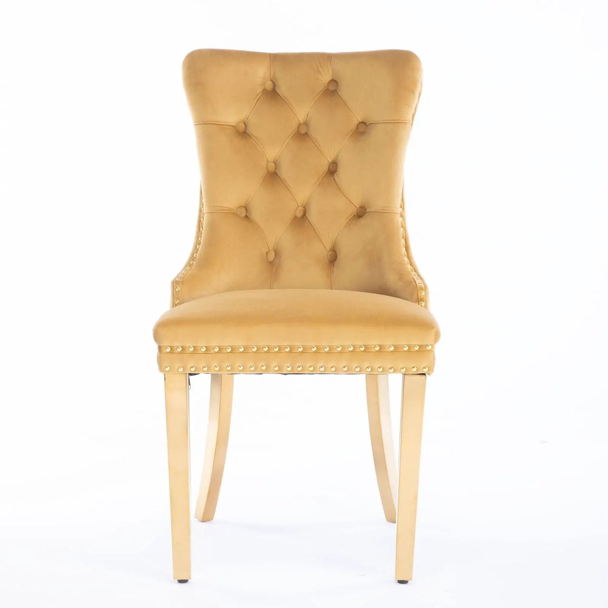 Dining Chair | Tufted Upholstery | Solid Wood Frame | Set Of 2