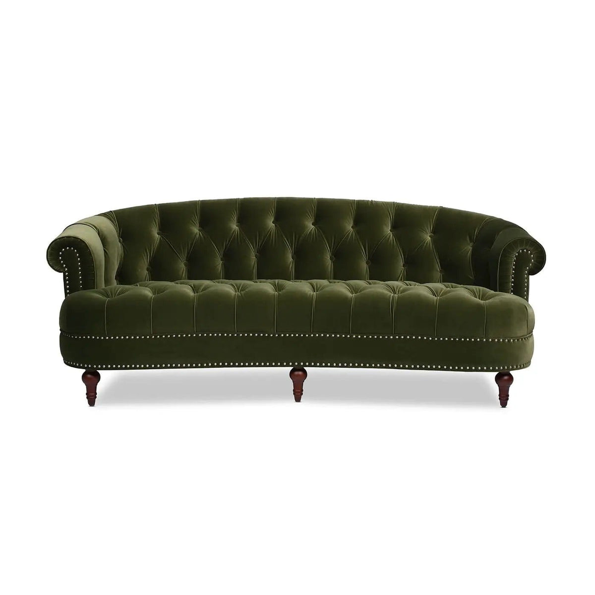 La Rosa Victorian Chesterfield Tufted Sofa | 3 Pieces | Fabric & Iron | Living Room