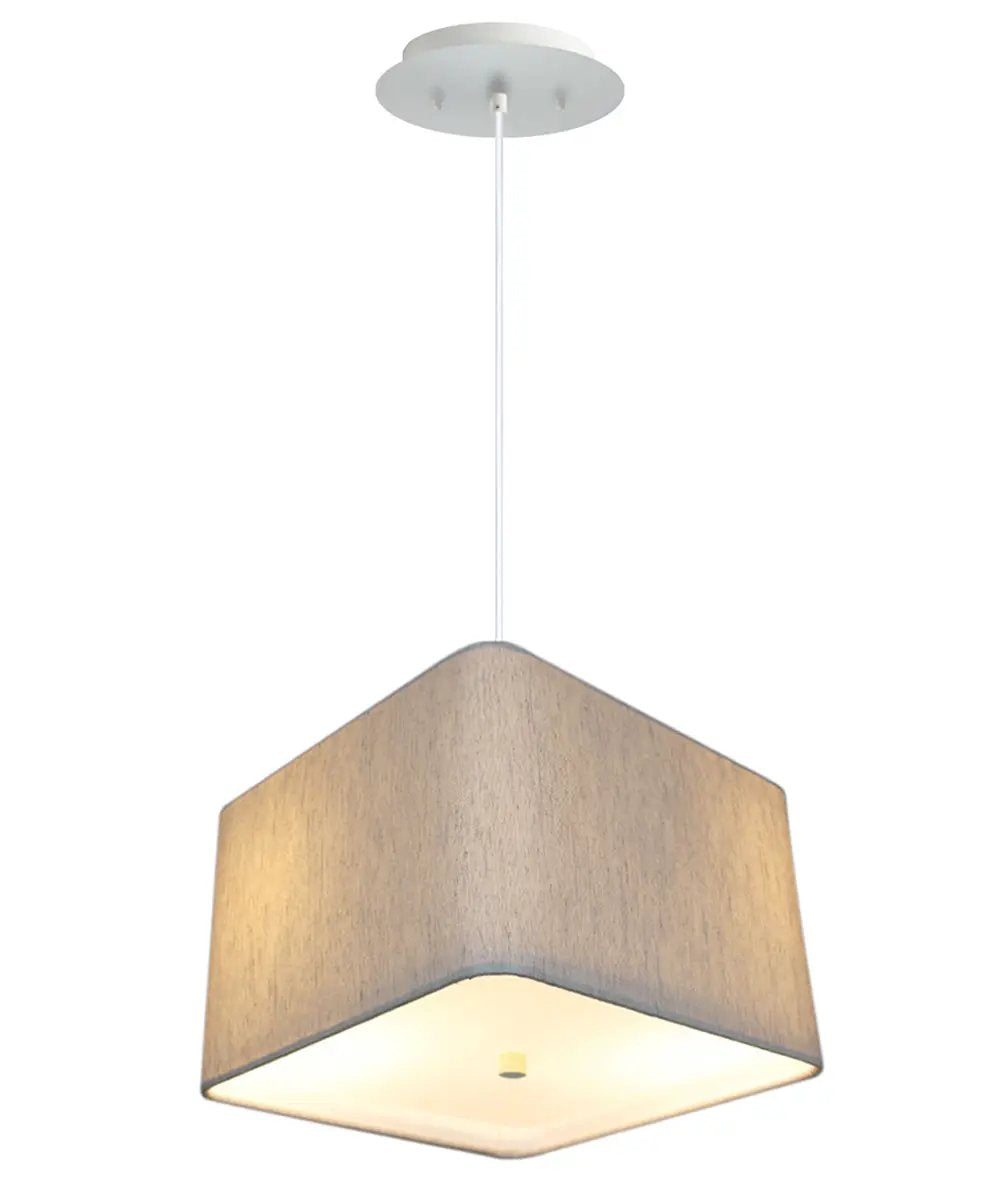 2 Light Pendant Ceiling Lamp | 16 Inch Width | Oatmeal Drum Shade