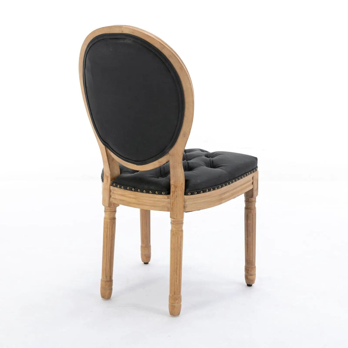 French Style Dining Chairs | Solid Wood Frame | Antique Painting | Hand-Pulled Buckle Decoration