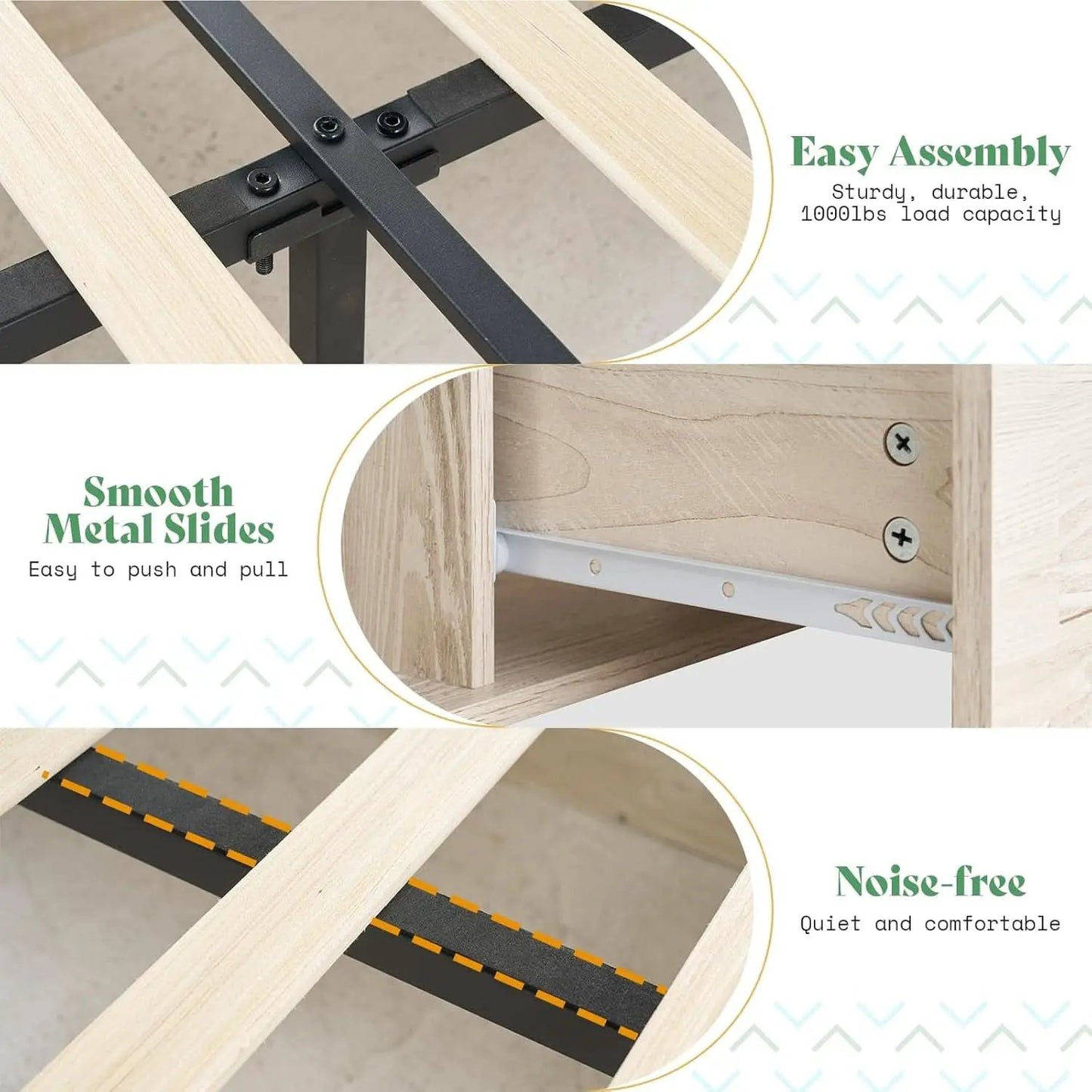Queen Size Farmhouse Storage Bed With LED Lighting from PriceLows™