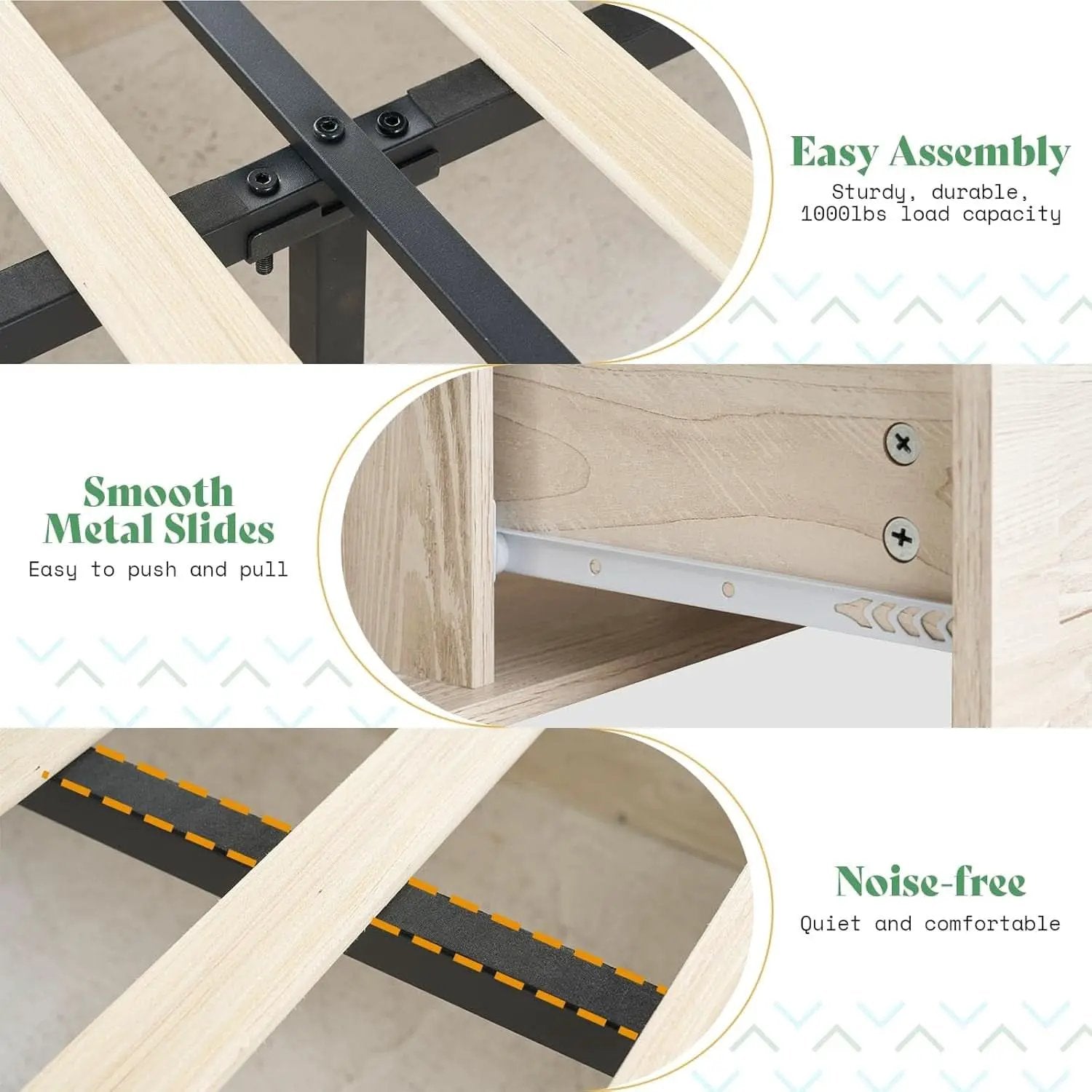 Queen Size Farmhouse Storage Bed With LED Lighting from PriceLows™