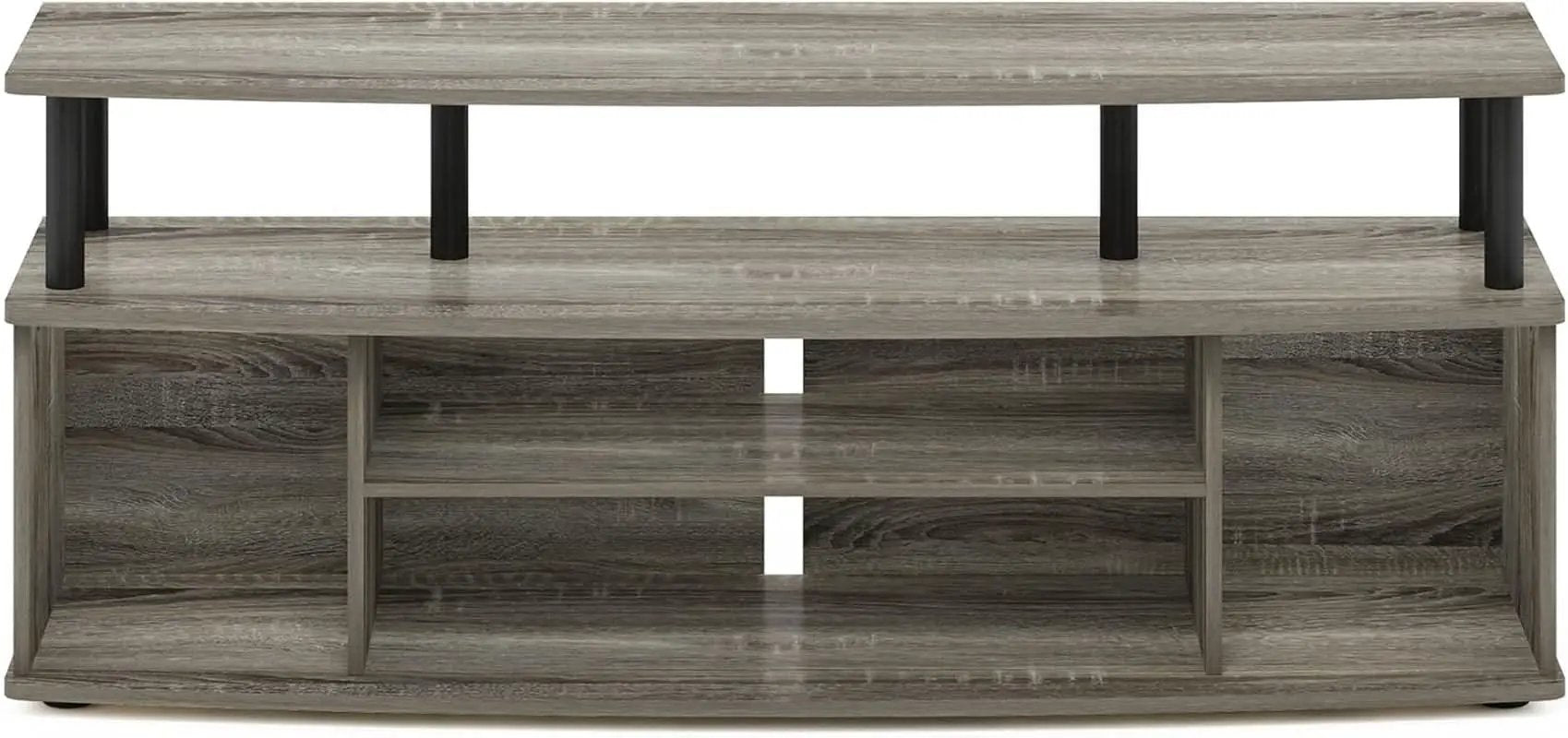 Large Entertainment Center for 55 Inch TV Oak and Black from PriceLows™