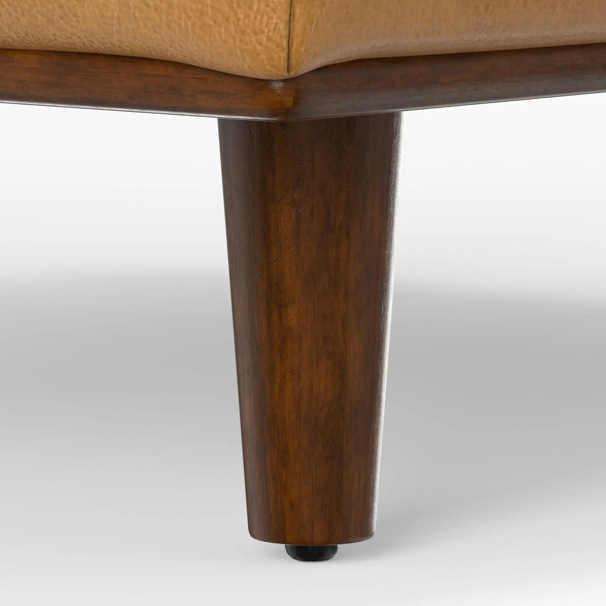 Morrison Handcrafted Ottoman | Mid-Century Modern Styling | Corner-Blocked Frame | 33 Inch Width