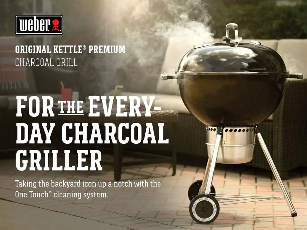 Original Kettle Premium 22 Inch Charcoal Grill Black from PriceLows™