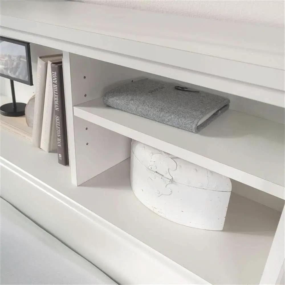 Transitional Engineered Wood Headboard with Adjustable Shelves from PriceLows™