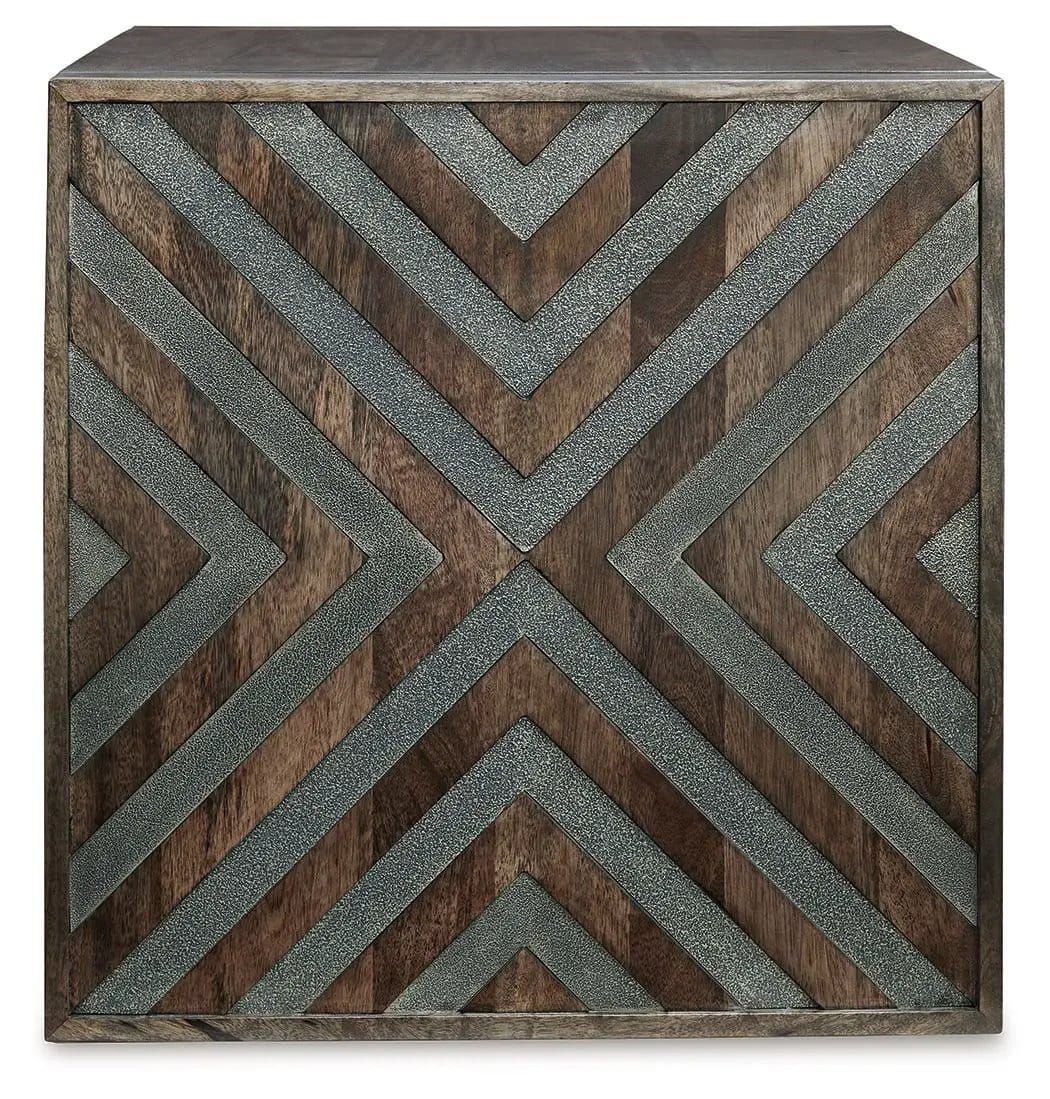 Dreggan Square End Table | 24 x 24 x 24.25 in | Mango Wood | Brown
