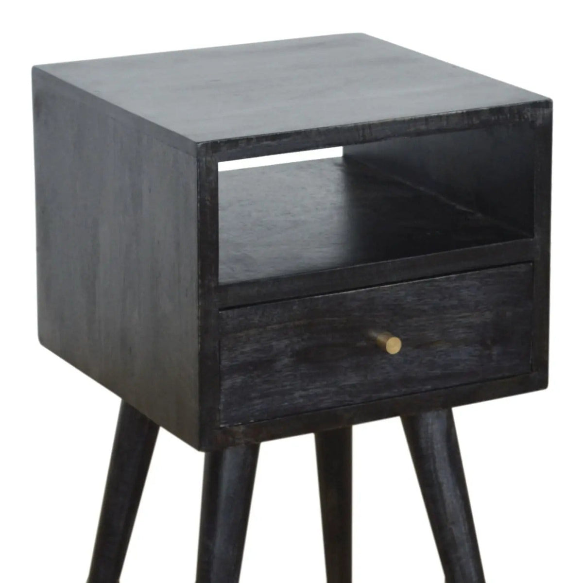 Mini Nightstand | 11.81 x 11.81 x 22.44 in | Mango Wood | Bedroom
