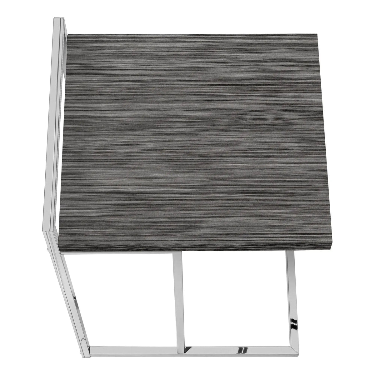C-Shaped Accent Table | Sturdy Metal Base | Thick Rectangular Top | Portable And Lightweight