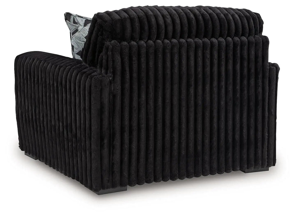 Midnight Madness Chair And A Half | Jumbo Corduroy Upholstery | Oversized Seat | Cozy Design