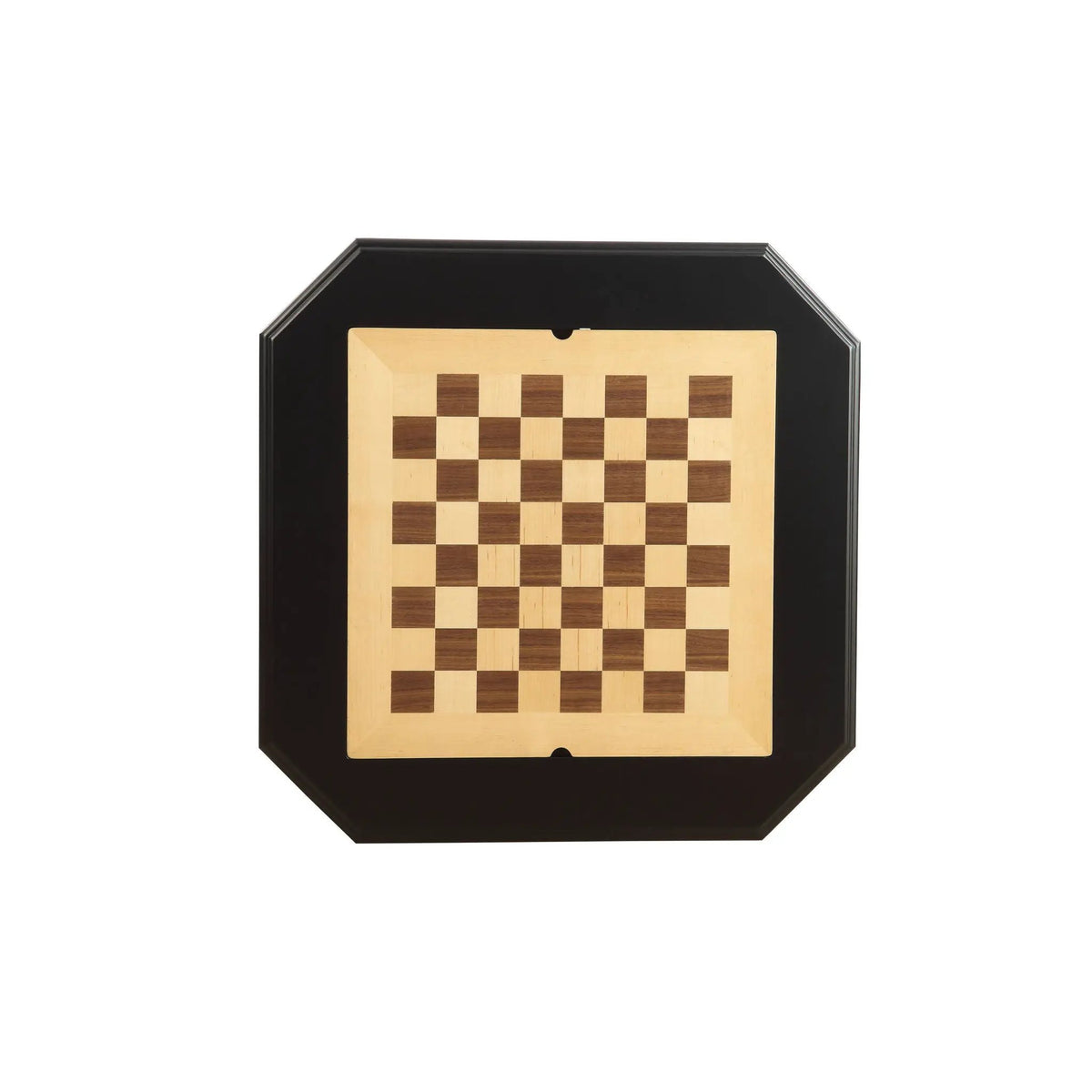 Bishop Chess Checker Game Table | Reversible 3-In-1 Game Tray | Two Drawers | Rich Finish