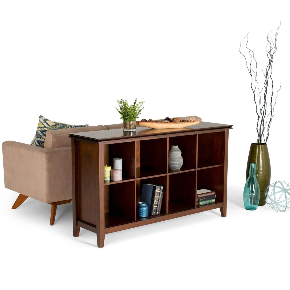 Artisan Cube Storage | Handcrafted Solid Wood | Glazed NC Lacquer Finish | Large Storage Cubbies