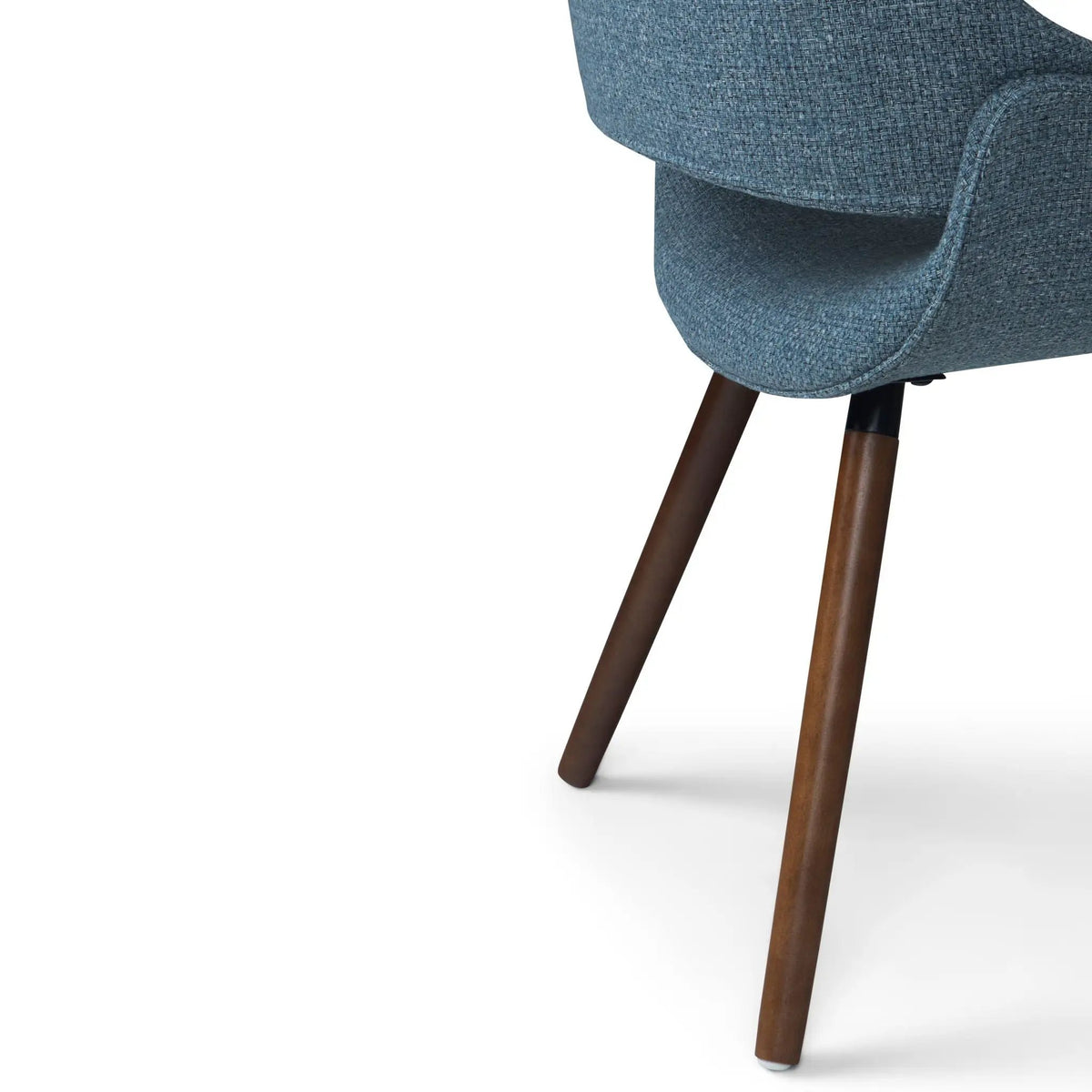 Malden Upholstered Bentwood Dining Chair | Mid Century Modern | Solid And Engineered Wood | High Density Foam