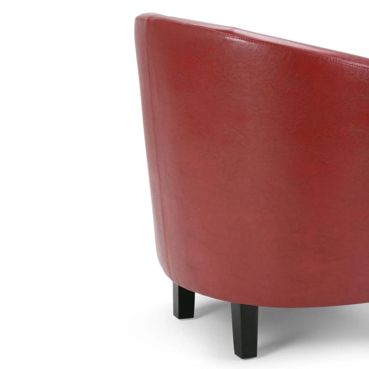 Austin Transitional Tub Chair | Curved Back | Top Stitching Detail | Kiln-Dried Wood Frame