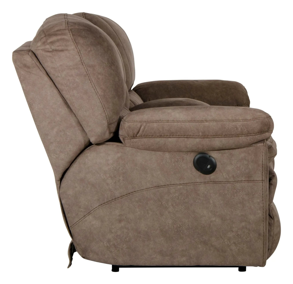 Reyes Power Lay Flat Reclining Console Loveseat With Storage & Cupholders | 2 Pieces | Polyester | Living Room