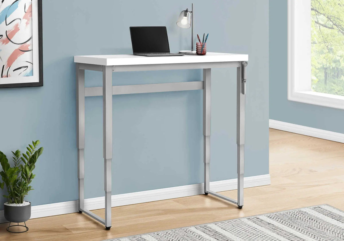 Adjustable Standing Computer Desk | 47.25 Inch Width | Thick Panel Tabletop | Laptop And Writing Use