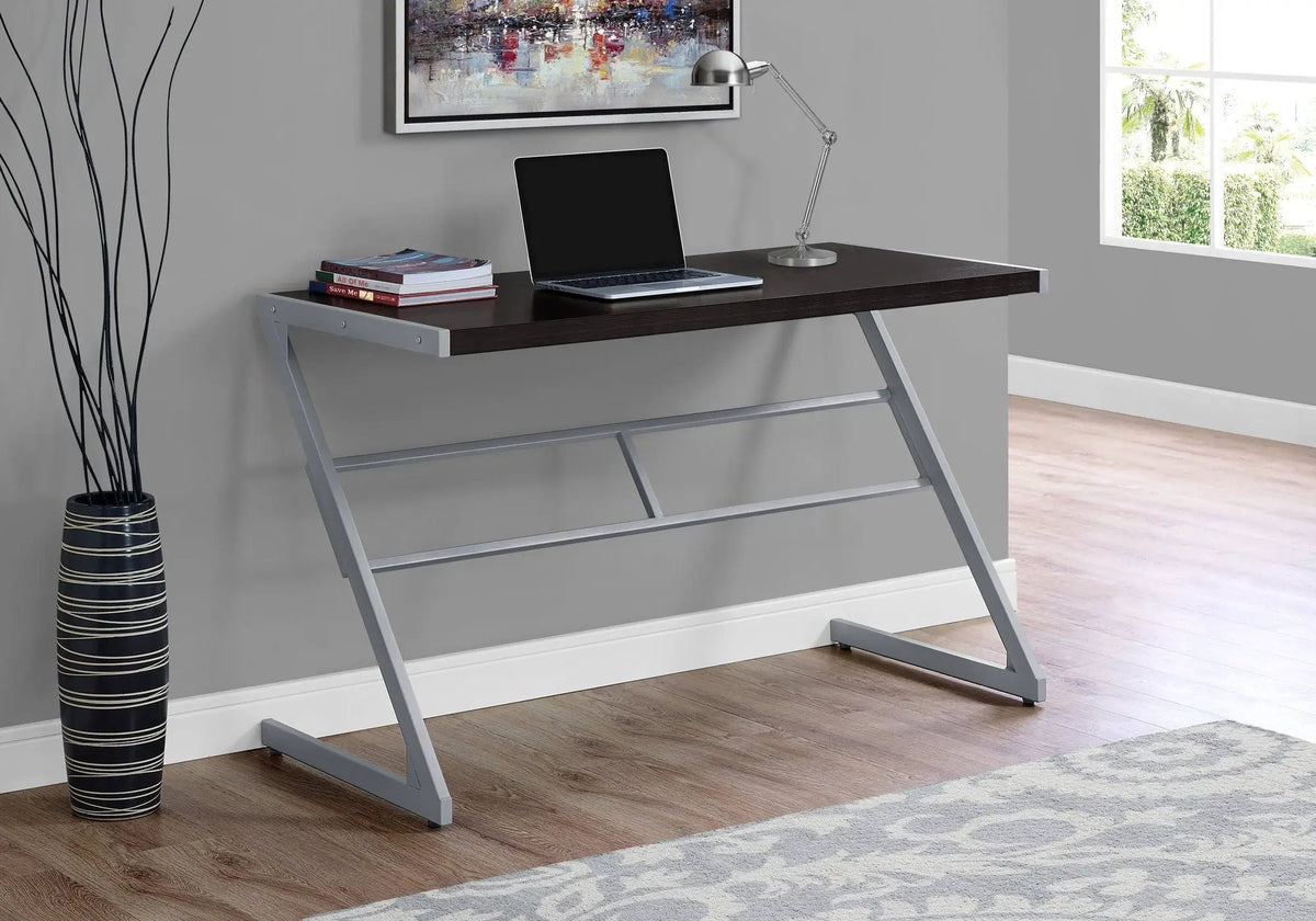 Z-Shaped Base Computer Desk | 48 Inch Width | Laminated Top | Chic Modern Design
