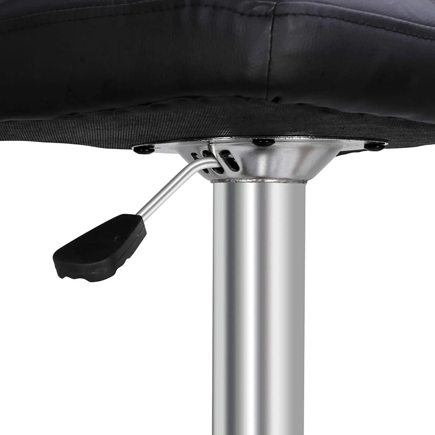 Set of 4 Adjustable Swivel PU Leather Bar Stools Modern from PriceLows™