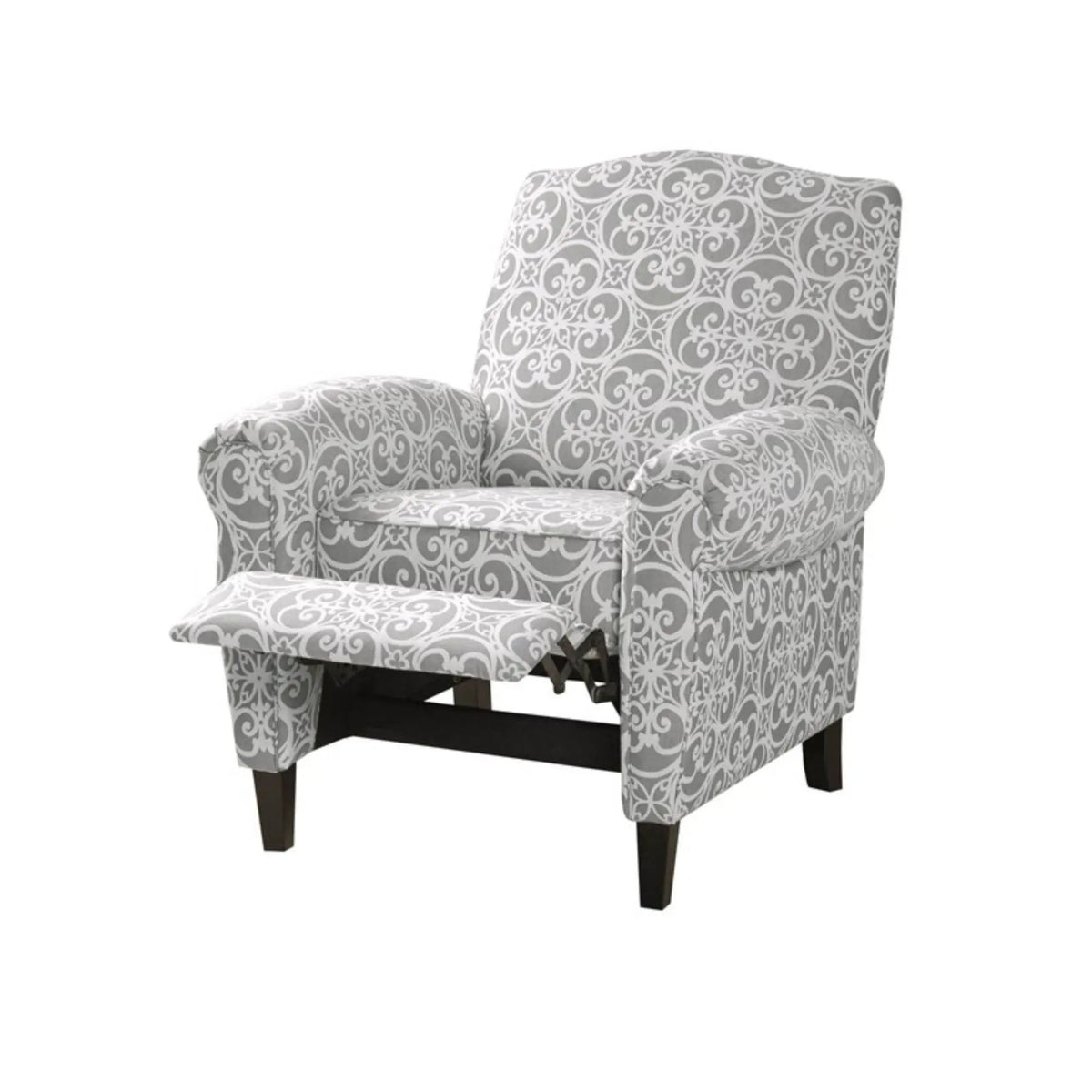 Kirby Transitional Push Back Recliner Chair | 300 Lb Capacity | High-Density Foam | No Tools Assembly
