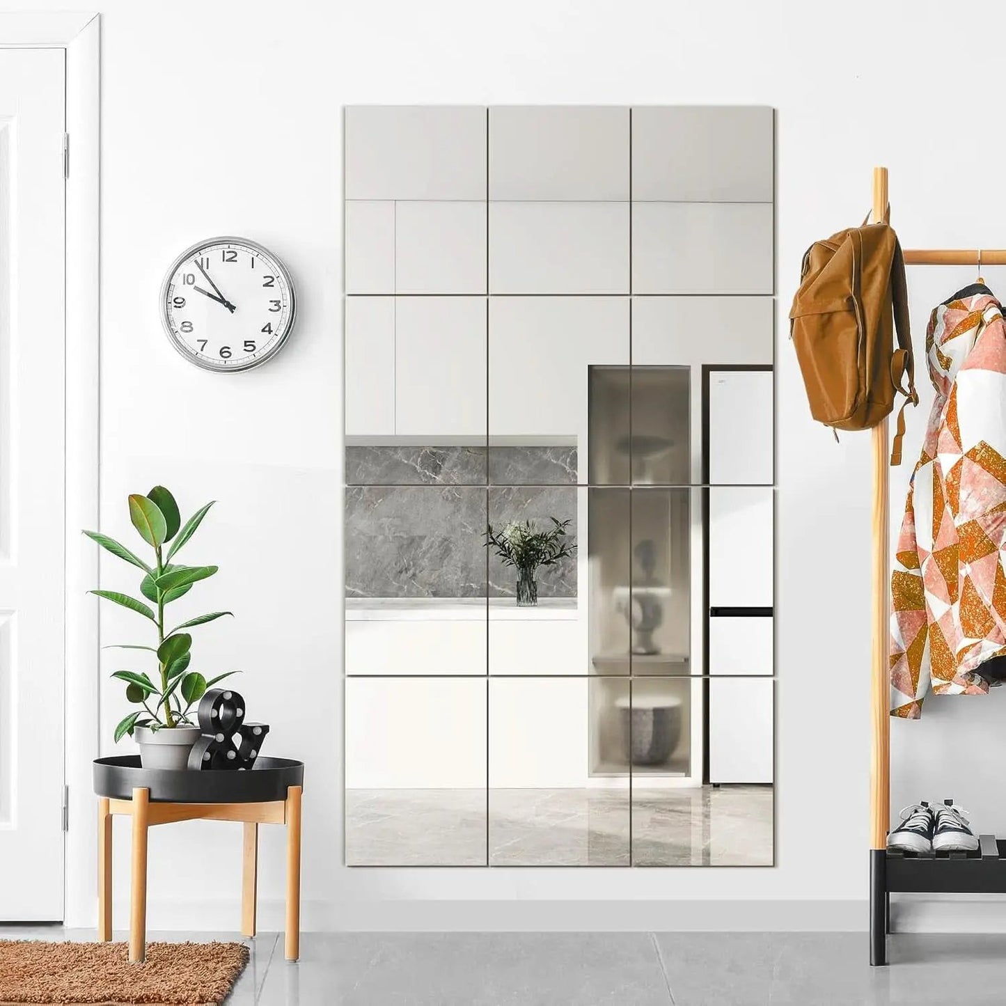 Wall Mirror Tiles 16 By 12 Inches 12 Pack Full Length Mirrors from PriceLows™