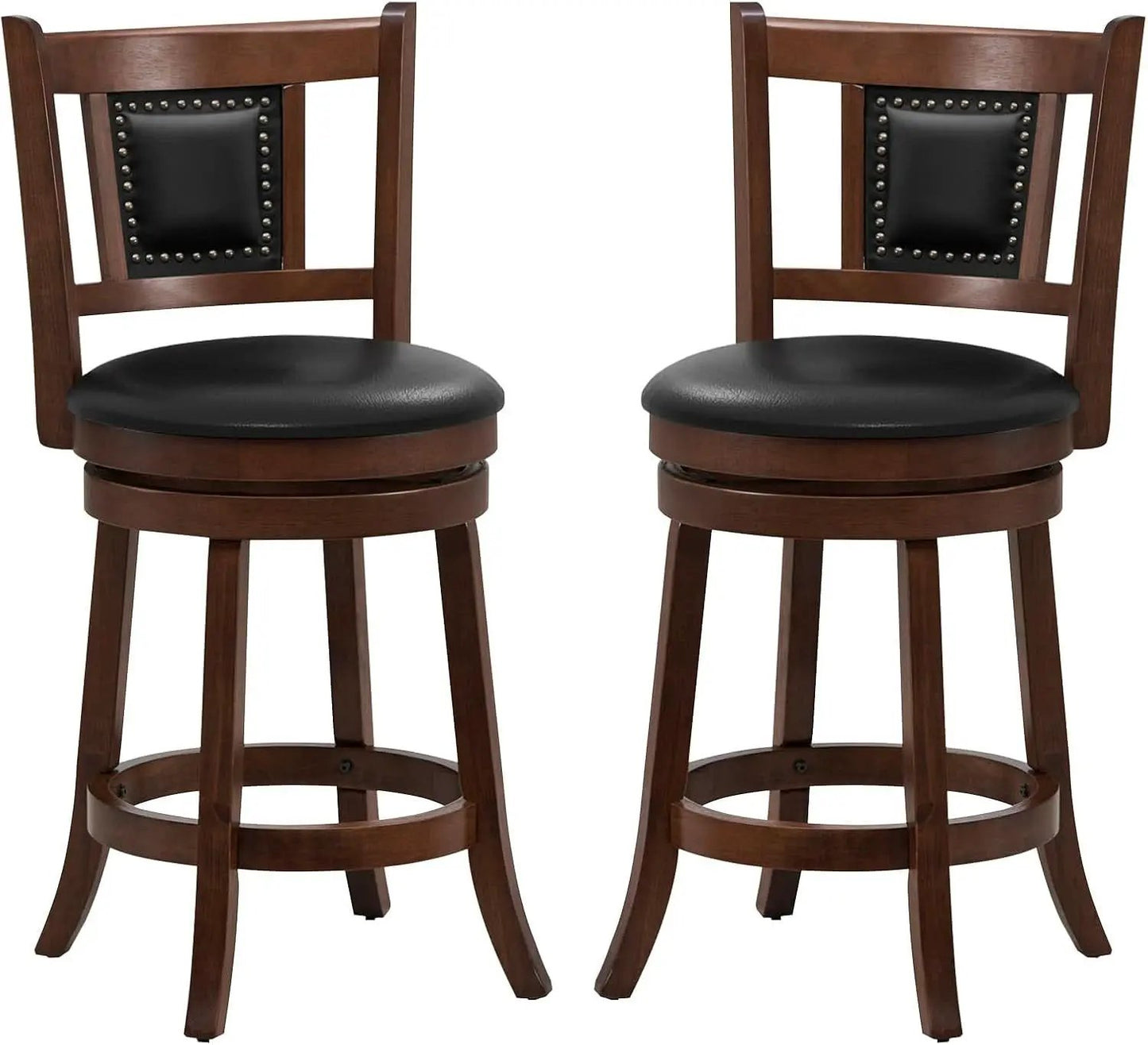 Ergonomic Swivel Bar Stools Set of Two from PriceLows™