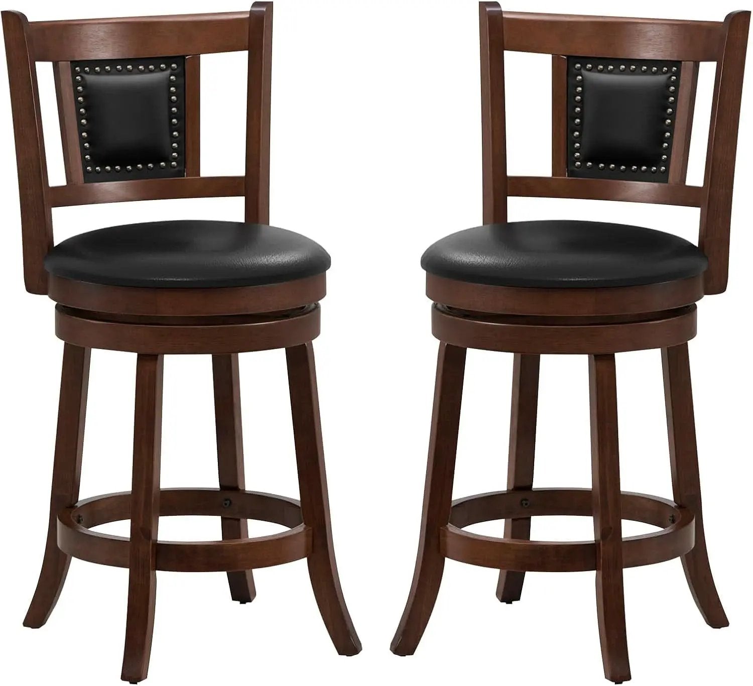 Ergonomic Swivel Bar Stools Set of Two from PriceLows™