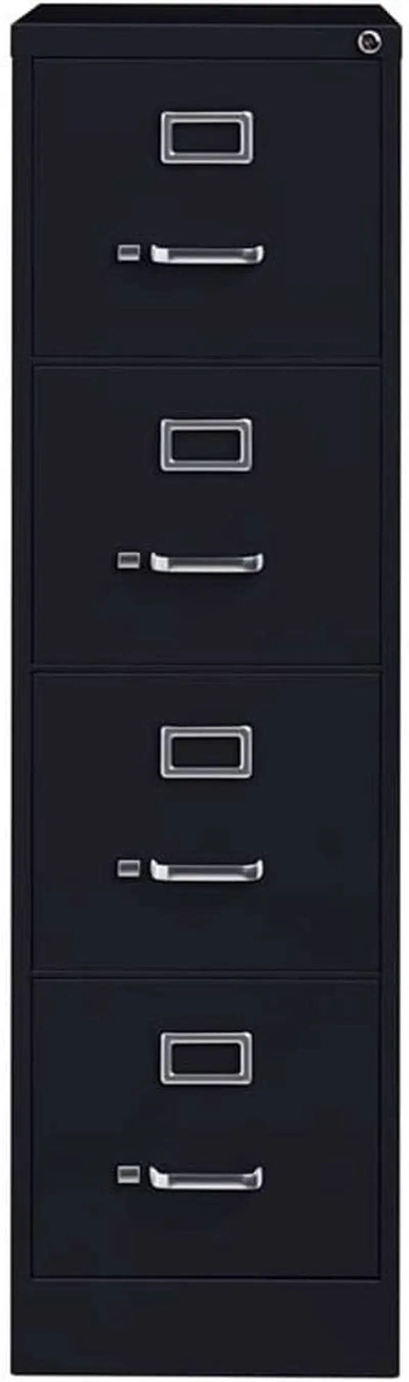 4 Drawer Vertical File Cabinet With Lock 22 Deep Black from PriceLows™