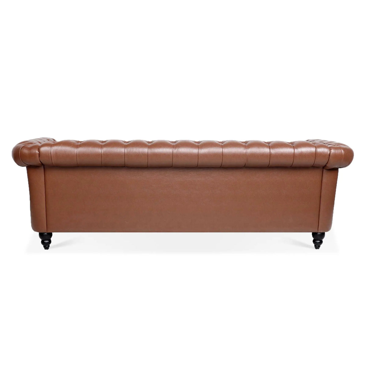 Rolled Arm Chesterfield Sofa | 3 Seater | Staggered Deep Pull Buckles | TB117 Compliant
