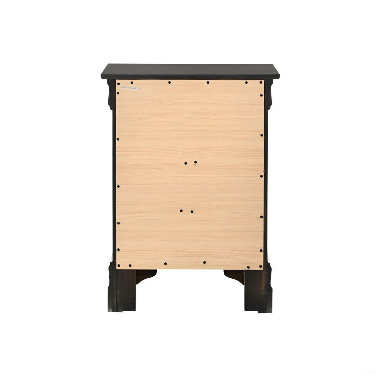 Louis Phillipe Nightstand | Traditional Wood Design | English Dovetailed Drawers | Metal Center Guides