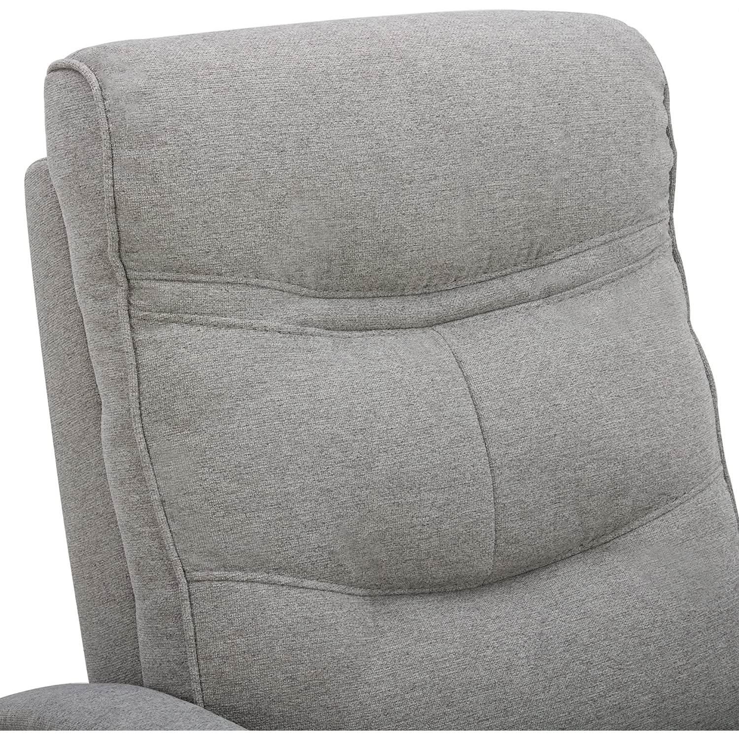 Fabric Power Swivel Glider Rocker Recliner Chair Light Grey from PriceLows™
