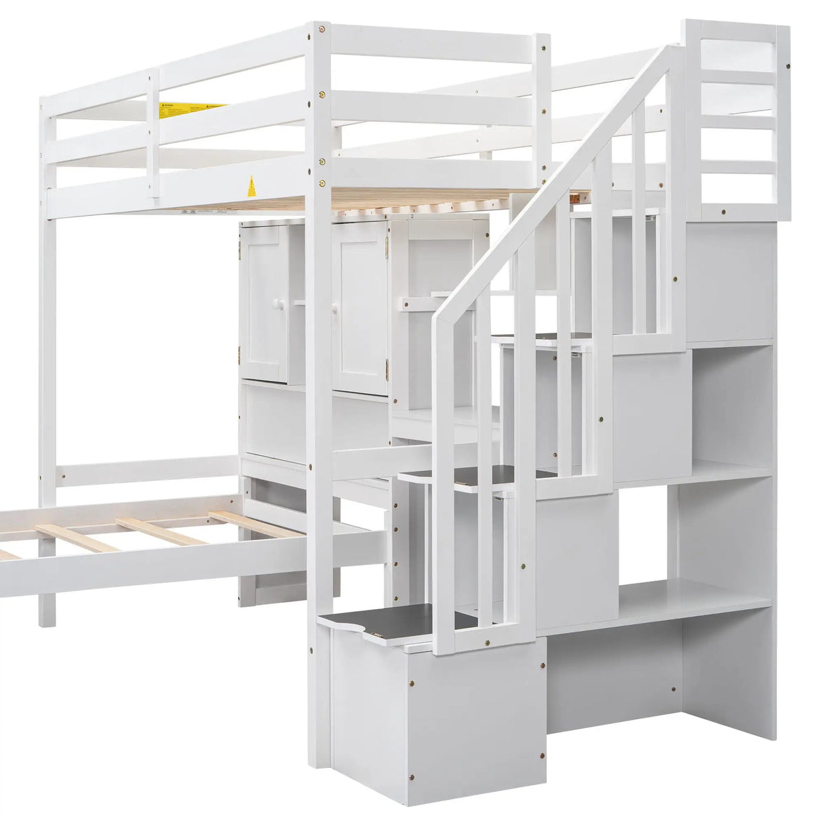 Loft Bed | Solid Pine Wood | Built In Desk | Side Storage
