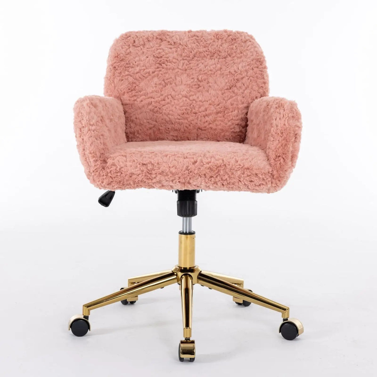 Office Chair | Adjustable Height | Reclining Faux Fur Seat | Large