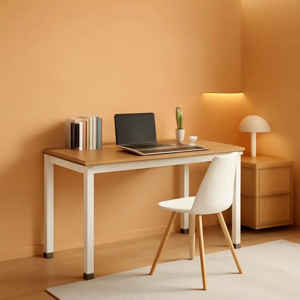 Home Office Desk 45 Degree Metal Legs With Adjustable Pads from PriceLows™