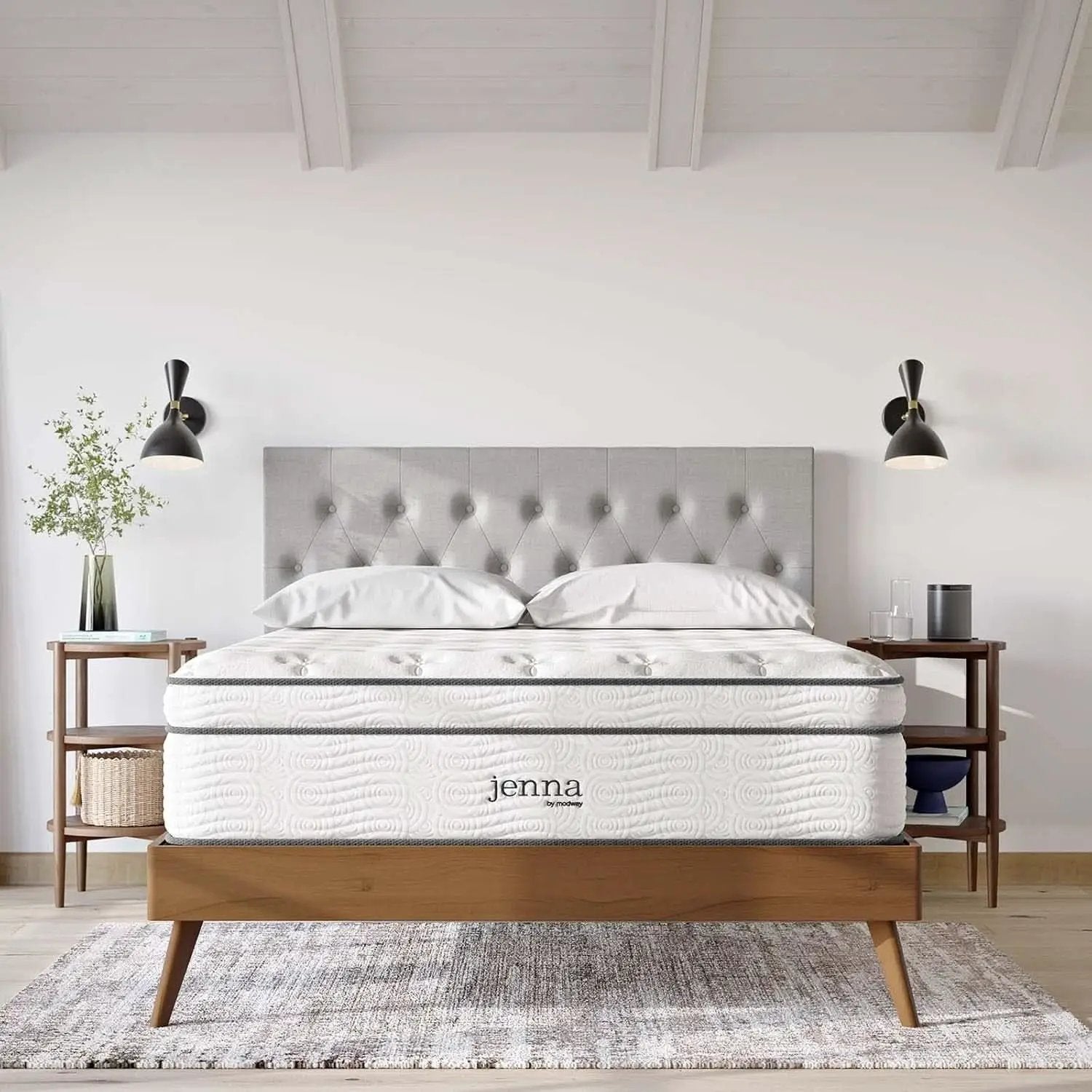 Queen Hybrid Mattress 14 Inch Memory Foam Wrapped Coils from PriceLows™