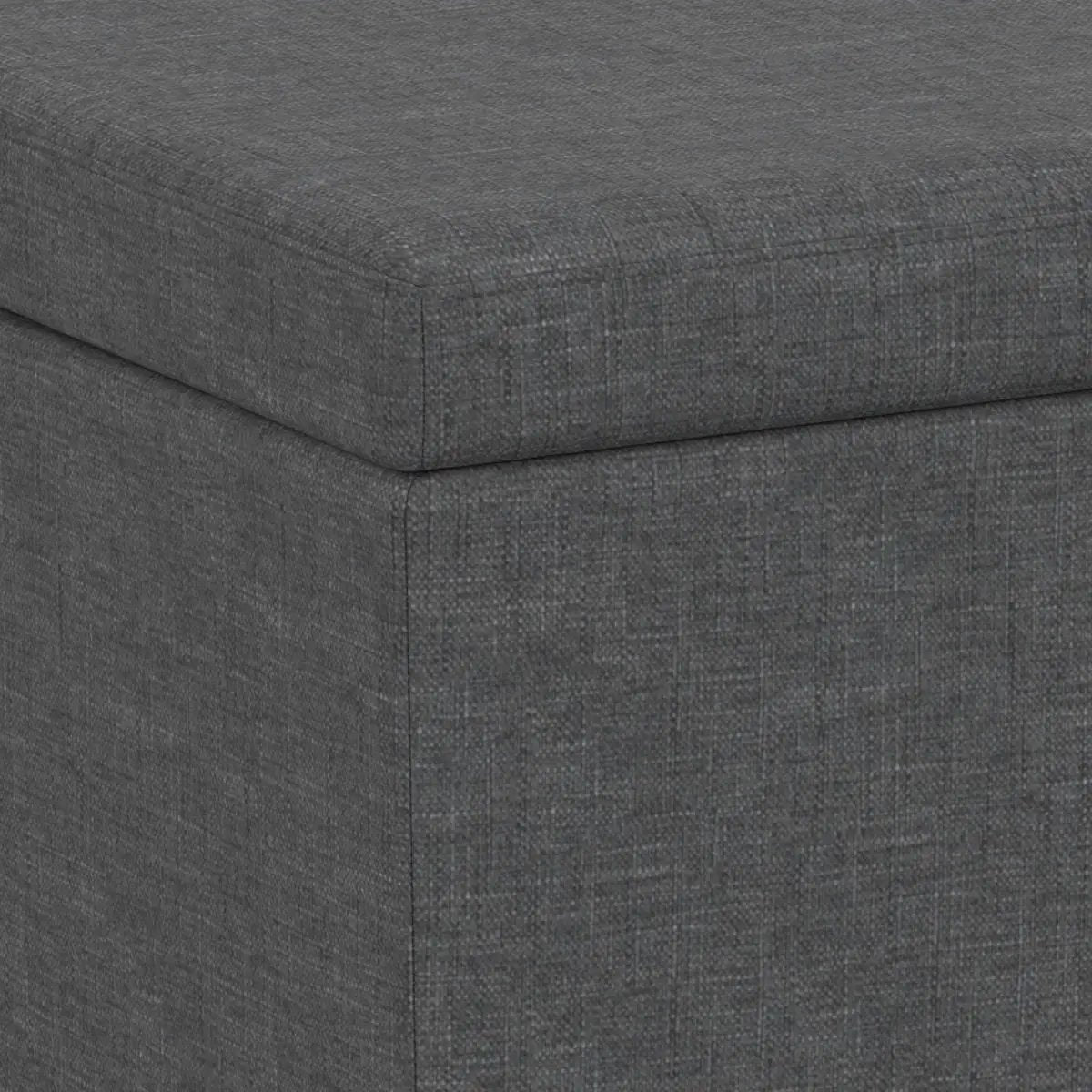 Storage Ottoman Bench | Solid Wood Frame | High Density Foam