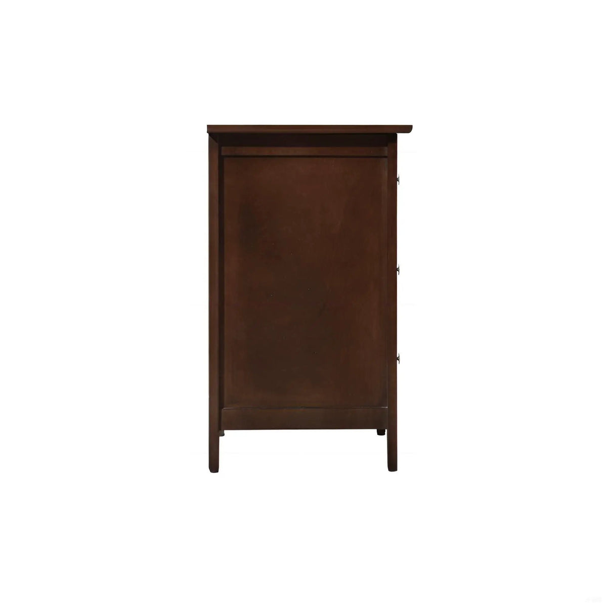 Nightstand | 3 Drawer | Real Wood Veneer | Nickel Hardware
