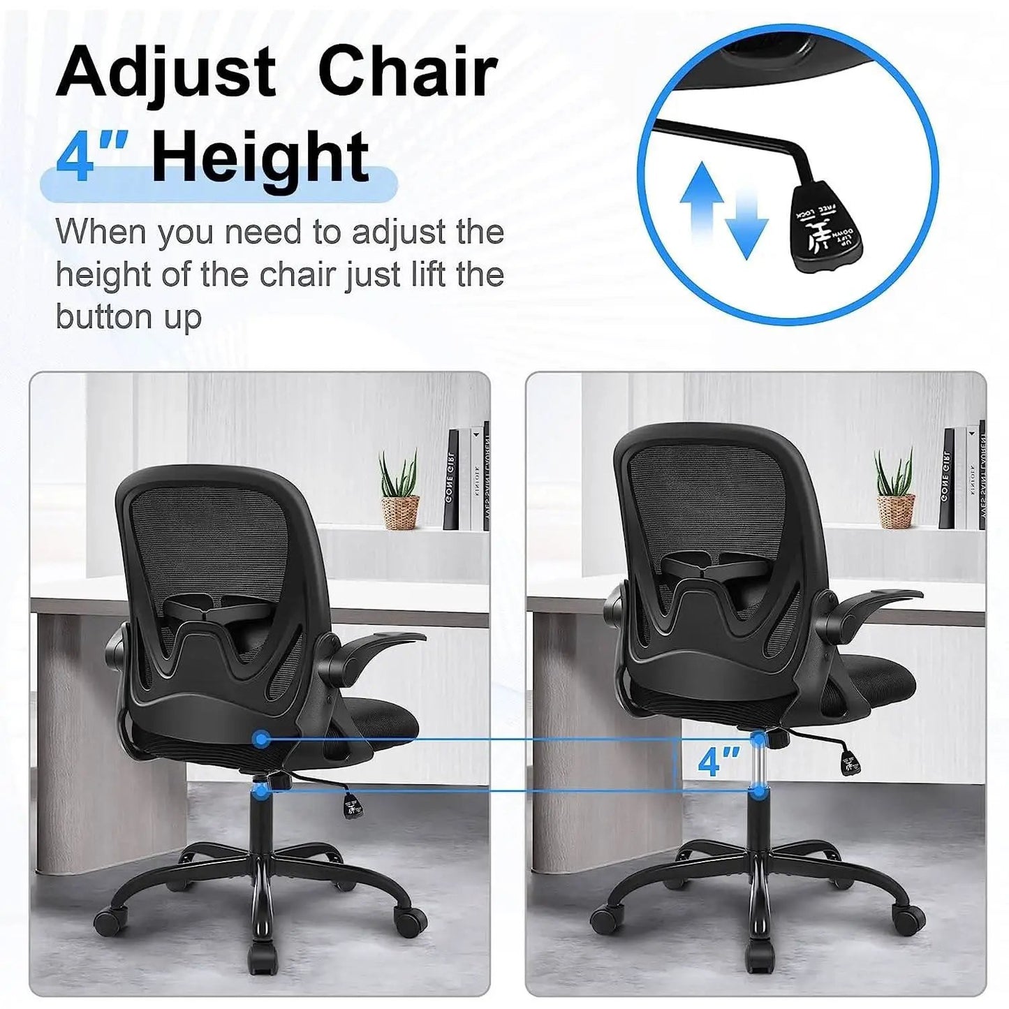 Ergonomic Mesh Office Chair With Adjustable Height from PriceLows™