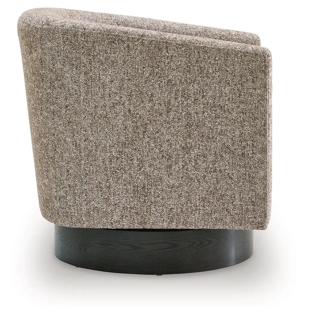 Jorryn Swivel Accent Chair | 29.5 x 29.25 x 29.88 in | Engineered Wood & Oak Veneer | Brown